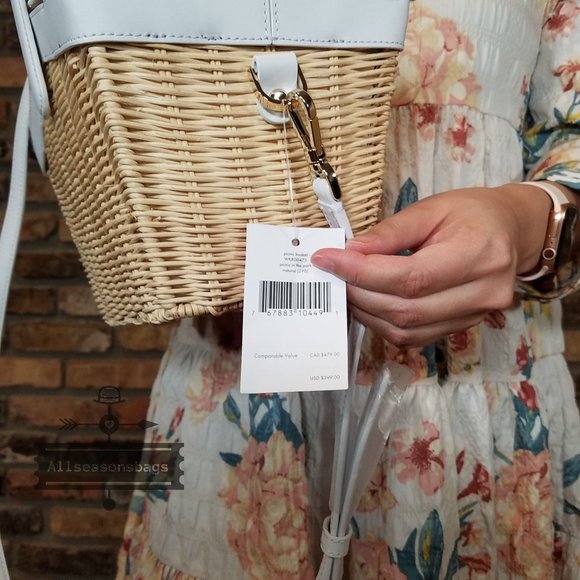 Kate Spade Picnic In Park Basket Strawberry BAG novelty handbag CROSSBODY STRAP - Picture 9 of 13